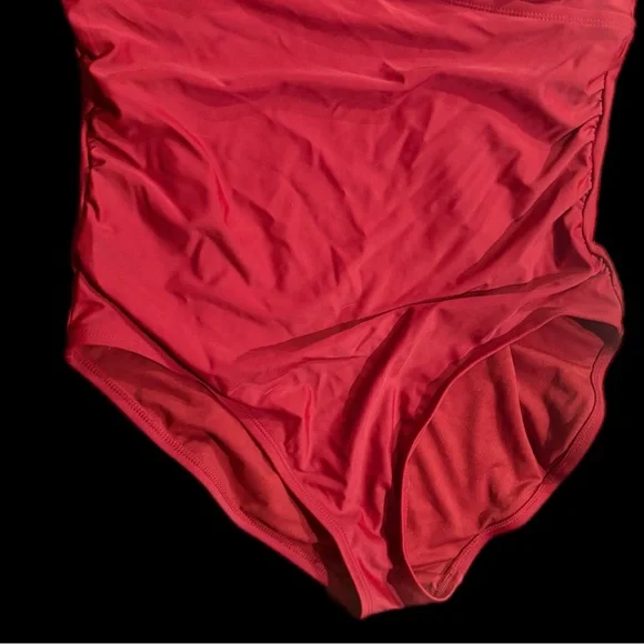 Kona Sol Red Ruffled One-Piece Swimsuit- NWT - Picture 4 of 7